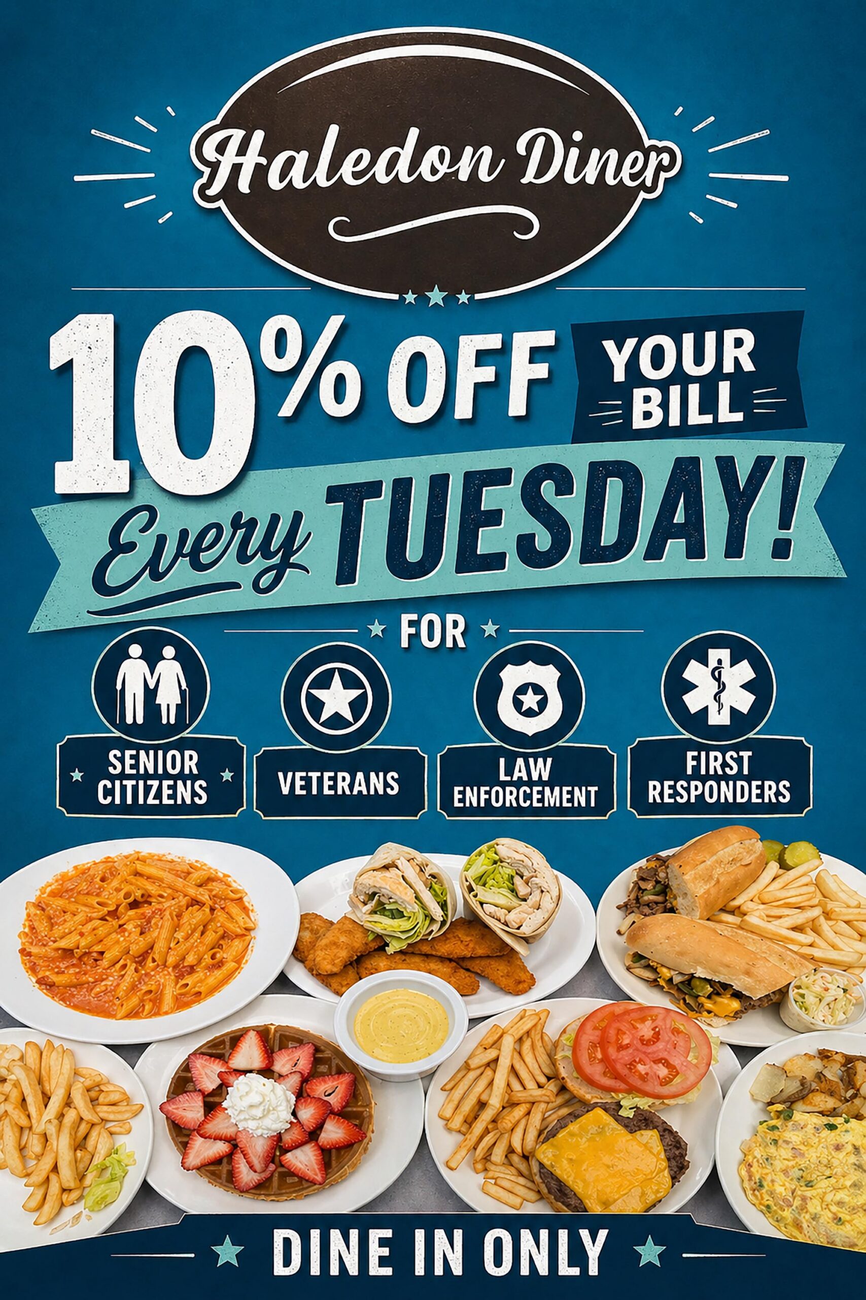 Haledon Diner 10% off Tuesdays